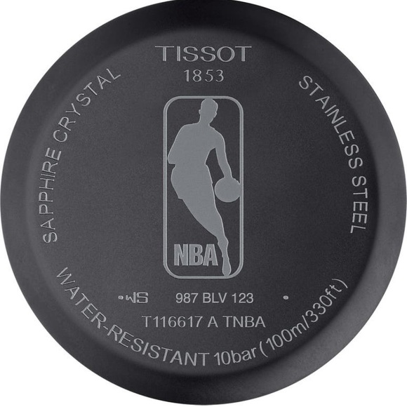 Authentic TISSOT 1853 45mm NBA leather perforated strap - Picture 6 of 14